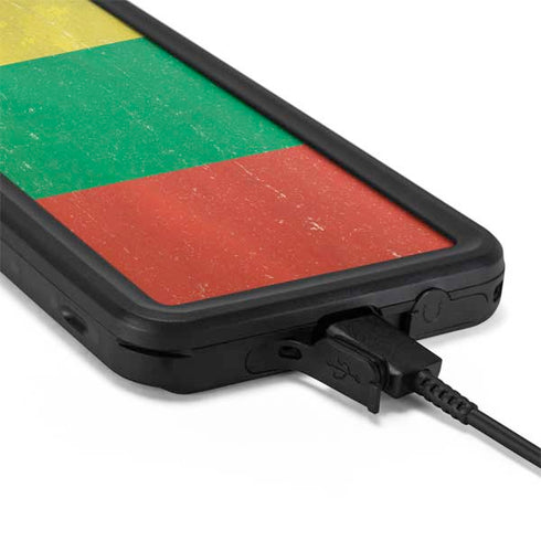 Lithuania Flag Distressed Galaxy S20 Plus Waterproof Case